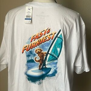 Tommy Bahama Golden Doodle T shirt. NEW with tags . XL TG